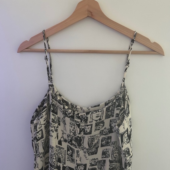 Reformation Lindsay Mini Dress Comic Print- Rare (Size 8) - Picture 11 of 14